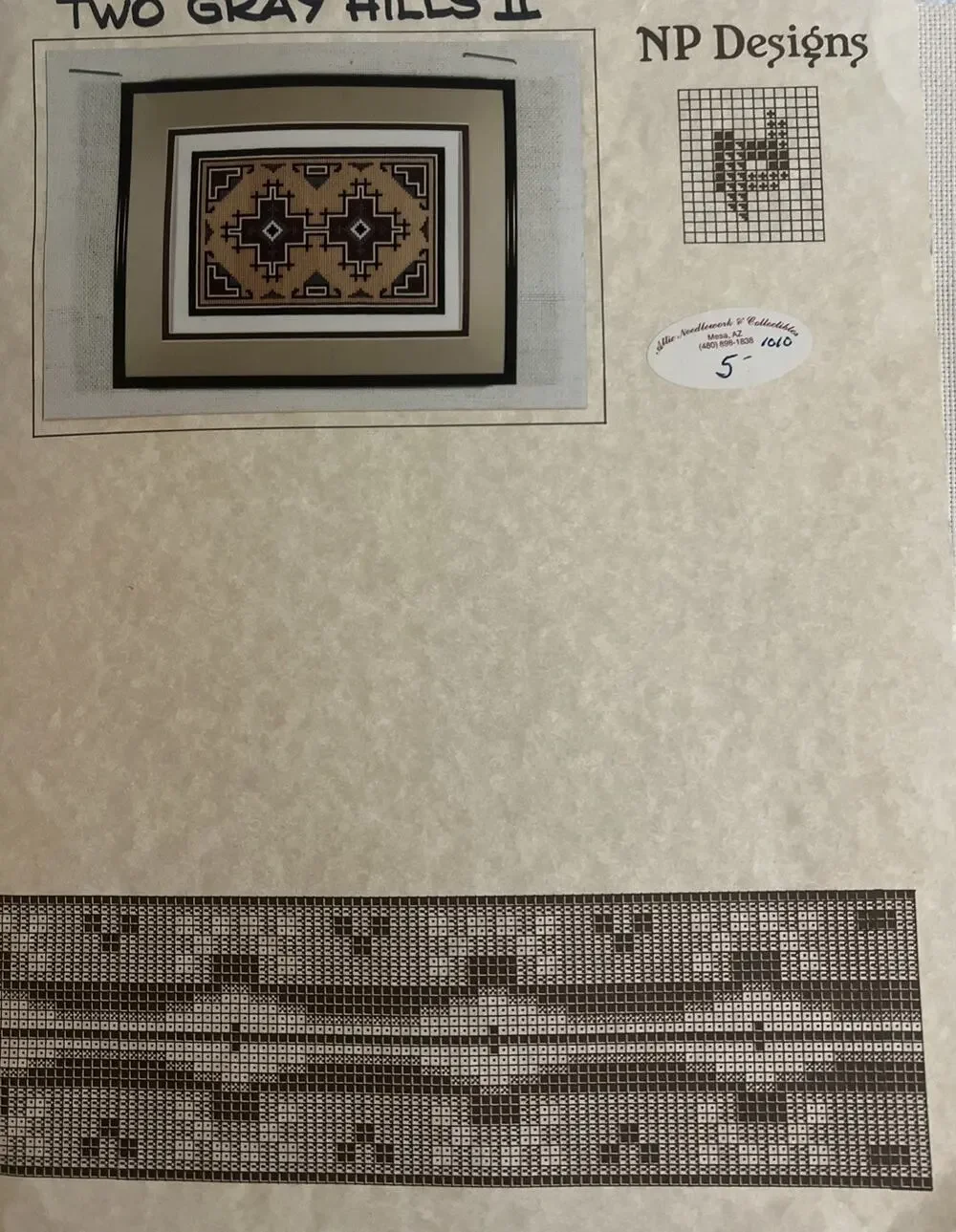 NP Designs “Two Grey Hills” Navajo Weaving 2000 Counted Cross Stitch Kit